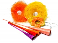 84 Fišek sisal podloge za aranžmane   